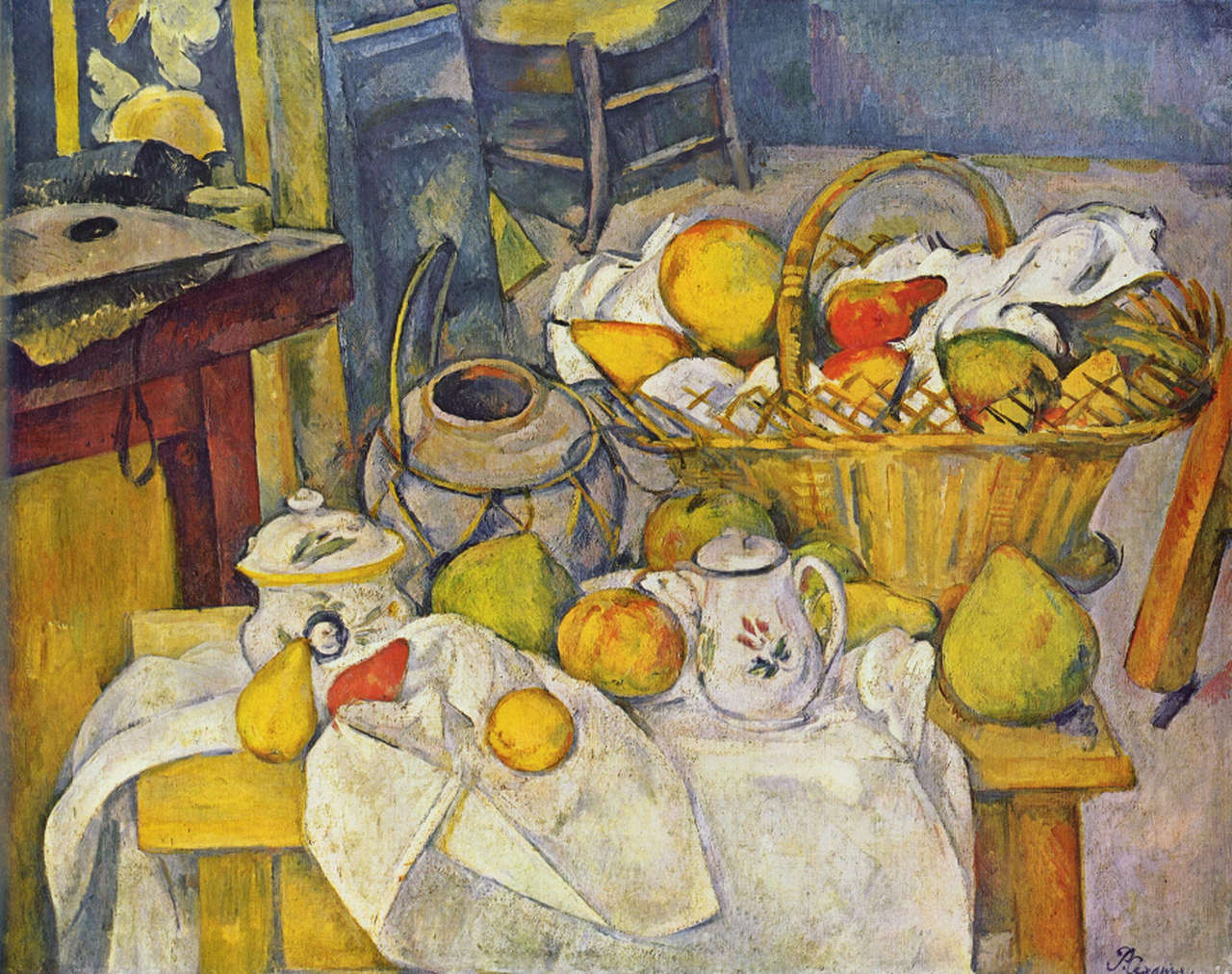 Paul Cezanne Martwa Natura Z Wazonem Cukiernicą I Jabłkami Lato na talerzu, czyli jedzenie w malarstwie • Szlaki Sztuki